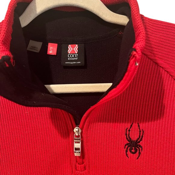 Boy's Spyder Constant Full Zip Stryke Jacket Black/Red Size Large‎ - Picture 3 of 4